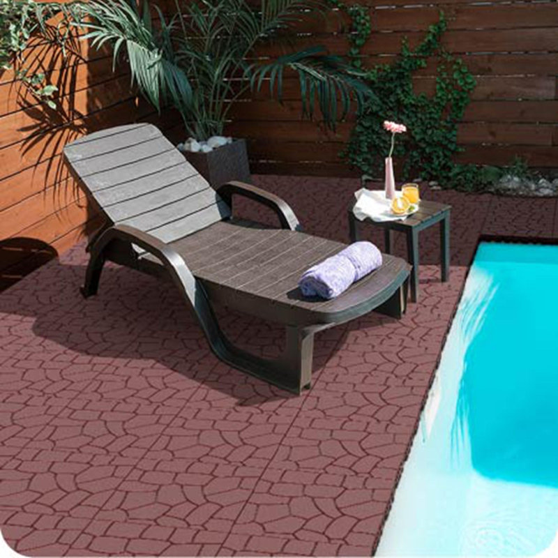 Carrelage de sol à bricolage, Brun