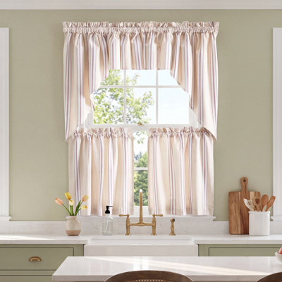 Beresford Striped Cotton Cafe Curtain