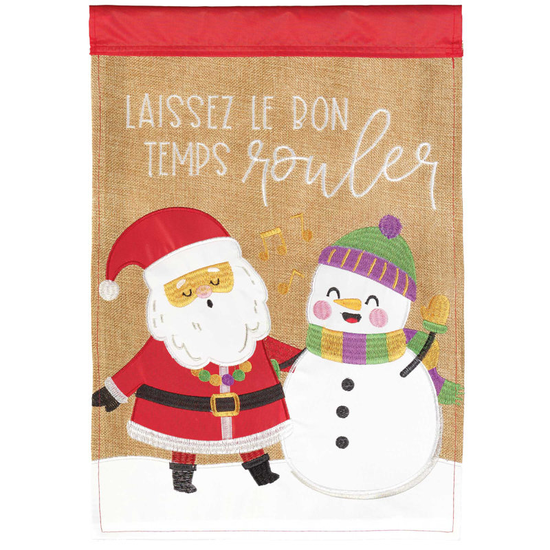 Drapeau de jardin en polyester 18 x 13 po Azpurua