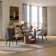 Hobart Modern White Rectangular Sintered Stone Dining Table with Pedestal Base