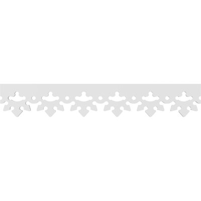 8"H x 5/8"P x 48"L Norway Architectural Grade PVC Running Trim