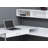 Giordano L-Shaped Metal Base Computer Desk-1128500581