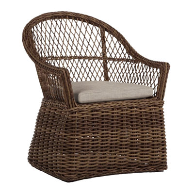 Soho Woven N-Dura Resin Wicker Outdoor Arm Chair