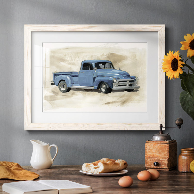 " Pickup I ", White, 26" H x 38" W 
