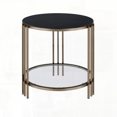 Table de bout en pierre frittée