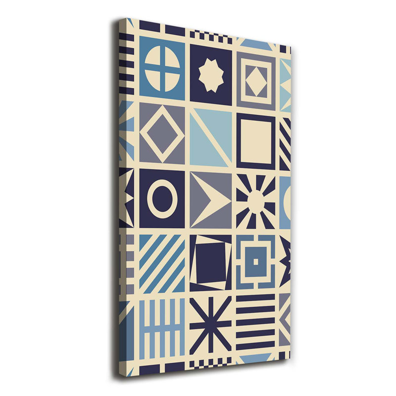Geometric Background - Wrapped Canvas Print