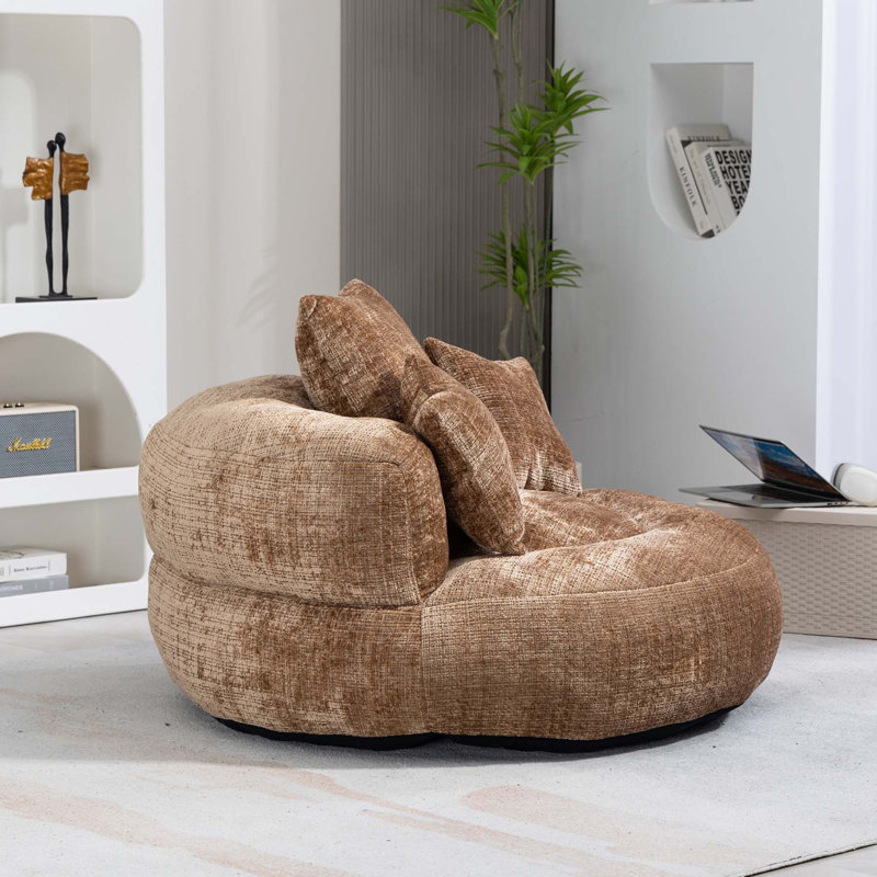Abraya Upholstered 42.52'' Sofa, Coffee Chenille