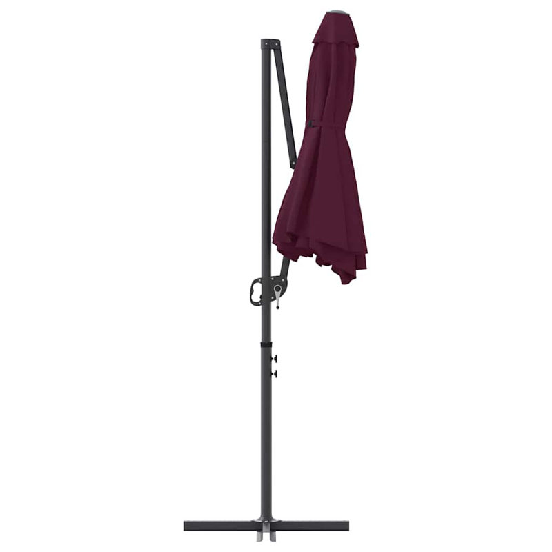 Umbrella Polyester and Aluminium Outdoor Parasol Garden Shade Terrace, Red