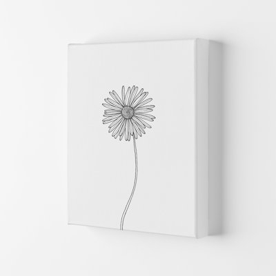 Daisy 1 Piece Wrapped Canvas Wall Art