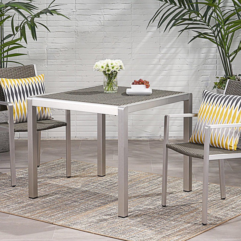 Outdoor Wicker Table Top Dining Table