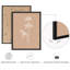 «Beige Brown Wildflowers», reproduction d'art moderne encadrée, affiche, salle de bain, petit art mural-104787938-104787934