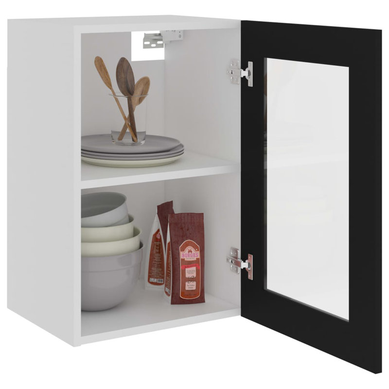 Lyon Hanging Glass Cabinet Lyon, Black