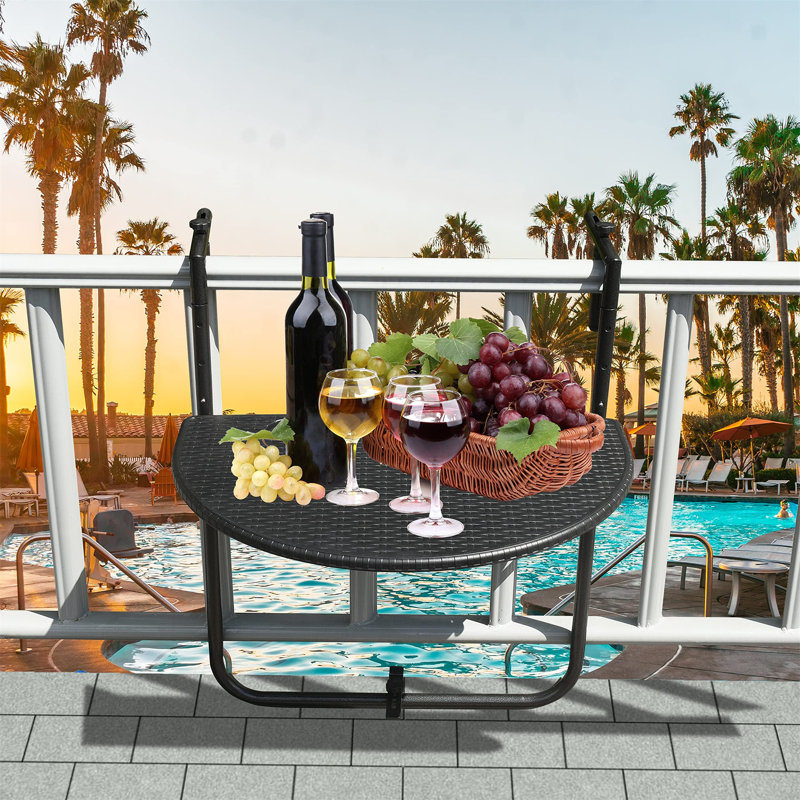 Hendrum Folding Outdoor Side Table , 23.6'' in. W 15.6'' in. D