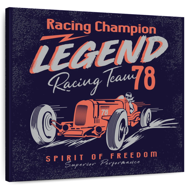 Racing Legend Poster, 10" H x 10" W