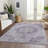 Machine Washable Indoor/Outdoor Claudian ACN1238 Purple Rug-103712645