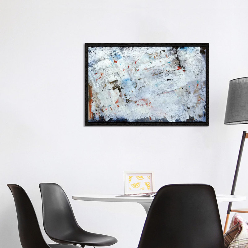 Ice Storm - Painting on Canvas, 101.6 cm H x 66.04 cm W, Black Framed
