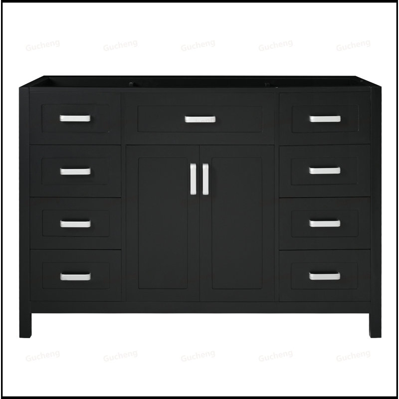 Meuble-lavabo 47 po, armoire seulement, Noir