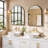 Arched Wall Mirror Bathroom Vanity Mirror With Metal Frame, Modern Arch Mirror For Bedroom, Living Room, Entryway, Wall Mounted Decorative Mirror-380359470-380359475