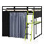 Lit mezzanine en bois-223592803