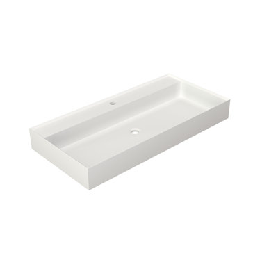 Stone Resin Solid Surface Bathroom Vanity Basin Sink with Durable and Versatile Design for Modern Bathrooms