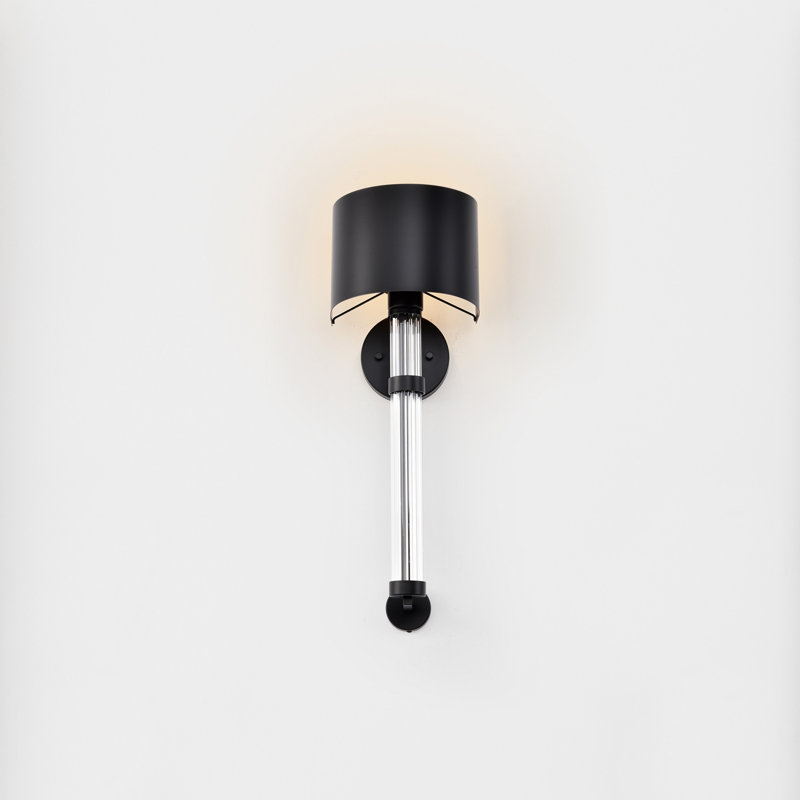 Dimmable Bath Sconce, Matte Black