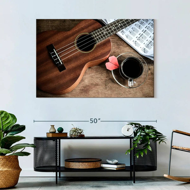 Abarca Coffee And Ukulele, 32" H x 48" W