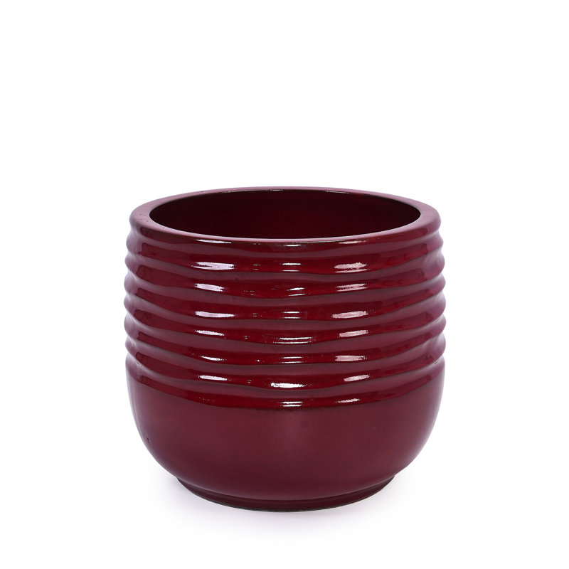High-quality ceramic flower pots, Bean Paste Red