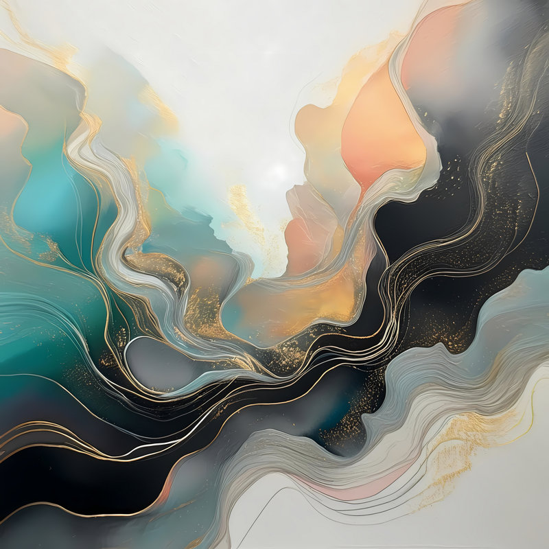 Mystic Tides, 30" H x 30" W