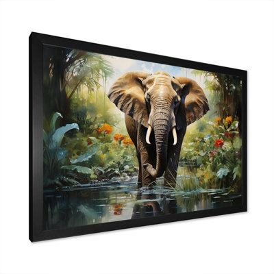 Éléphant, reproduction d'art sur toile, éléphant d'Afrique