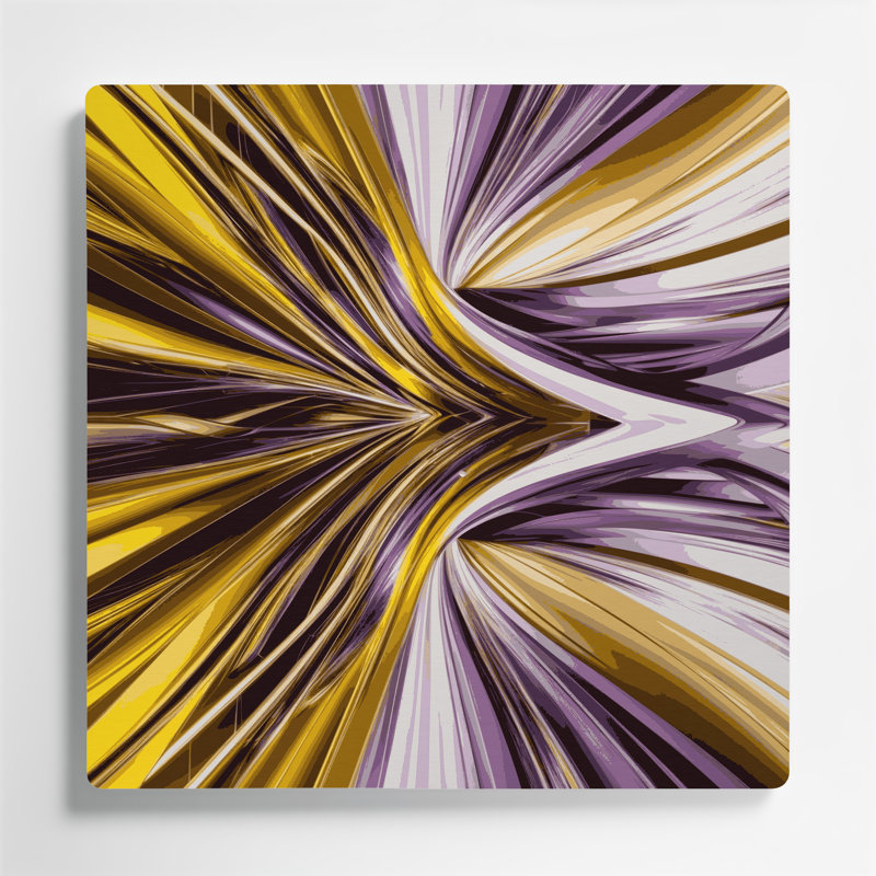 Abstraction numérique 77, art mural en métal brun, H 32 po x l 32 po