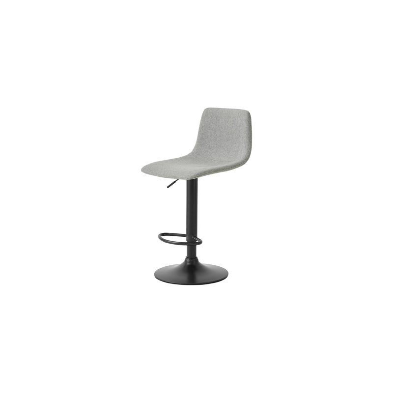 Tabouret pivotant à hauteur réglable Kistin, Gris clair