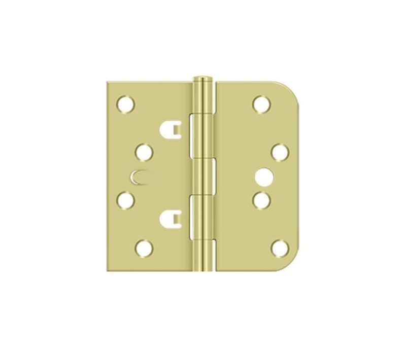 Steel Butt Bearing Hinge, Bright Brass