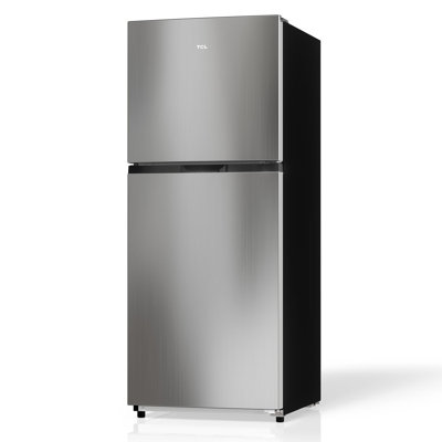 10.1 Cu. Ft. Double Door Refrigerator Silver with Freezer