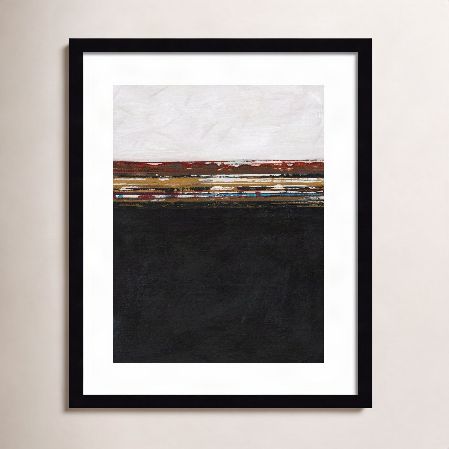 A Sense Of Space I by Jodi Fuchs, 21.12" H x 17.12" W x 0.88" D, Black Framed Paper