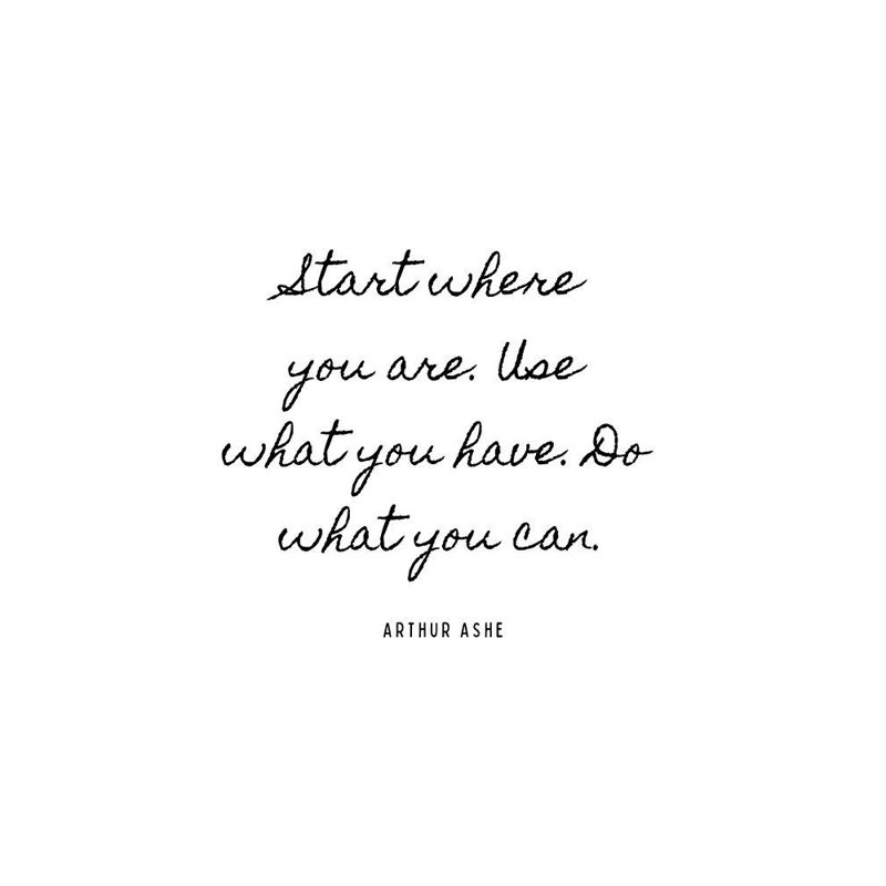 Art sur toile ArtsyQuotes Gallery: citation de Arthur Ashe: Do What You Can