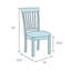 Chaise en bois massif Demarcus