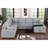 Multi-Functional L-Shaped Corner With Storage & Convertible Bed, 5 Gray Chenille Foam Filler, Pull-Out Sleeper For Movie Nights And Guest Accommodation, Storage-Integrated Chaise Built-In Blankets,-1348020182