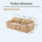 Boneless 2-Seater Modular Sofa With Plush Fabric And High-Density Sponge-1743477171