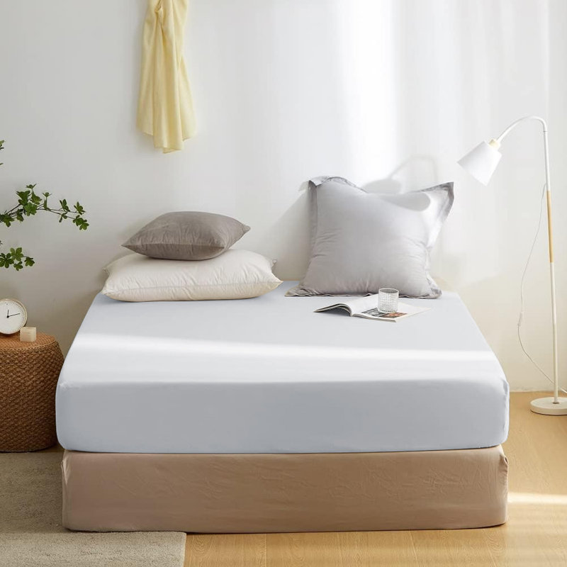 Super Soft Microfiber Deep Pocket Fitted Sheet, Kingsize (5'), White