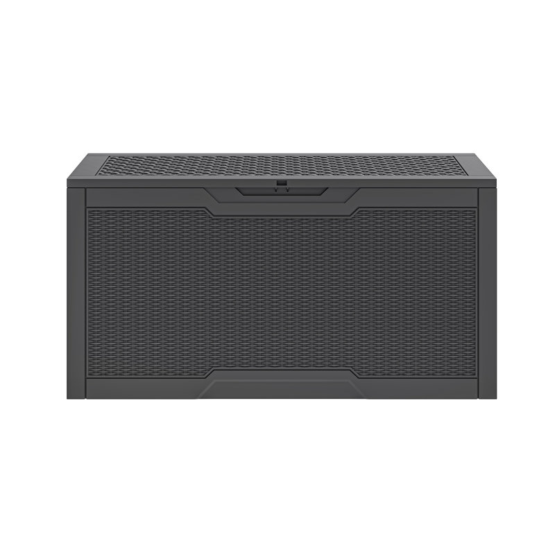 Contenant verrouillable pour terrasse 100 gallons, Gris foncé