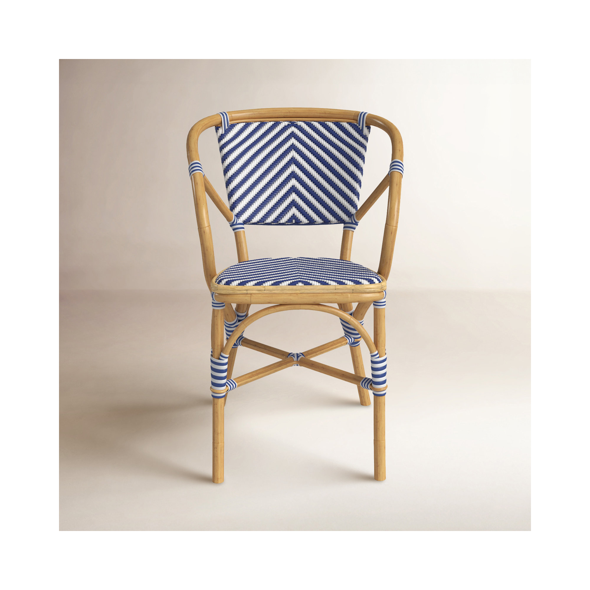 Clint Upholstered Barrel Chair, Blue
