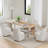 Geelt Upholstered Dining Chairs with Casters-974476005