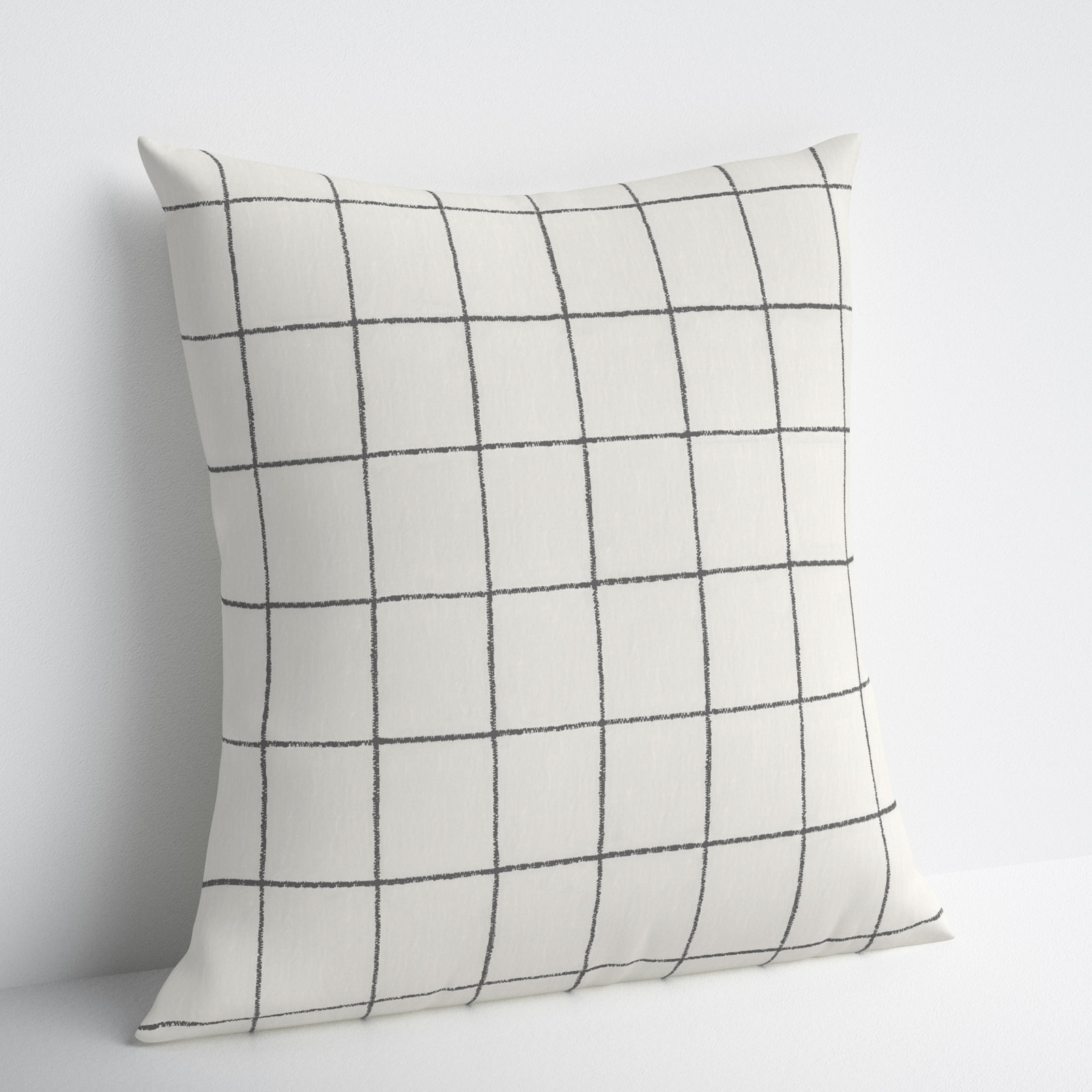 Solada Geometric Cotton Pillow Cover, Height(22") x Width(22")