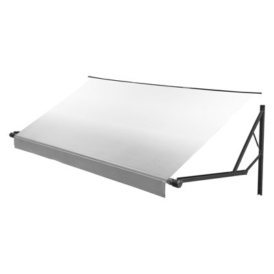 Motorized RV Awning Complete Kit, 17.06FT Electric Retractable RV Awning with Aluminum Alloy Frame & Waterproof Fabric, Outdoor Camping Trailer Awnings Fit Most RVs (17FT Type, Gradient Gray)