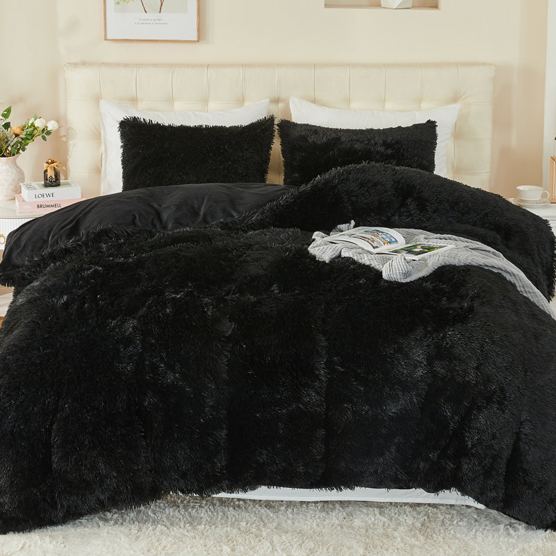 Ensemble de literie EMME Luxury, Simple extra long, Noir