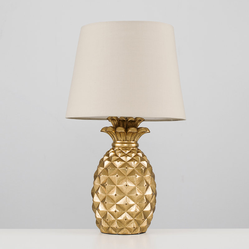 Thalia Table Lamp, Beige, Yes, Gold