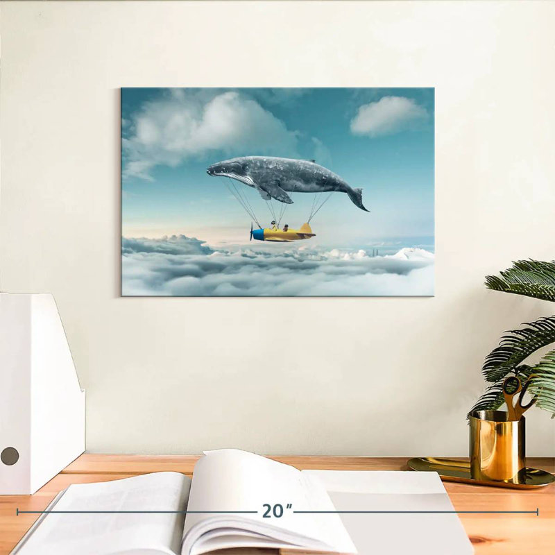 Kelan Whale Airplane, 8" H x 12" W