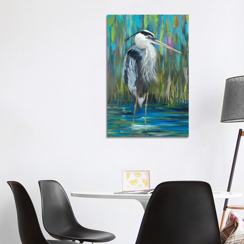 Standing Heron I by Julie Derice - Wrapped Canvas Painting, 101.6 cm H x 66.04 cm W