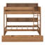 Lit superposé avec rangement et lit gigogne, structure de lit superposé en bois peu encombrante avec tablettes de chevet-303267747-303267757