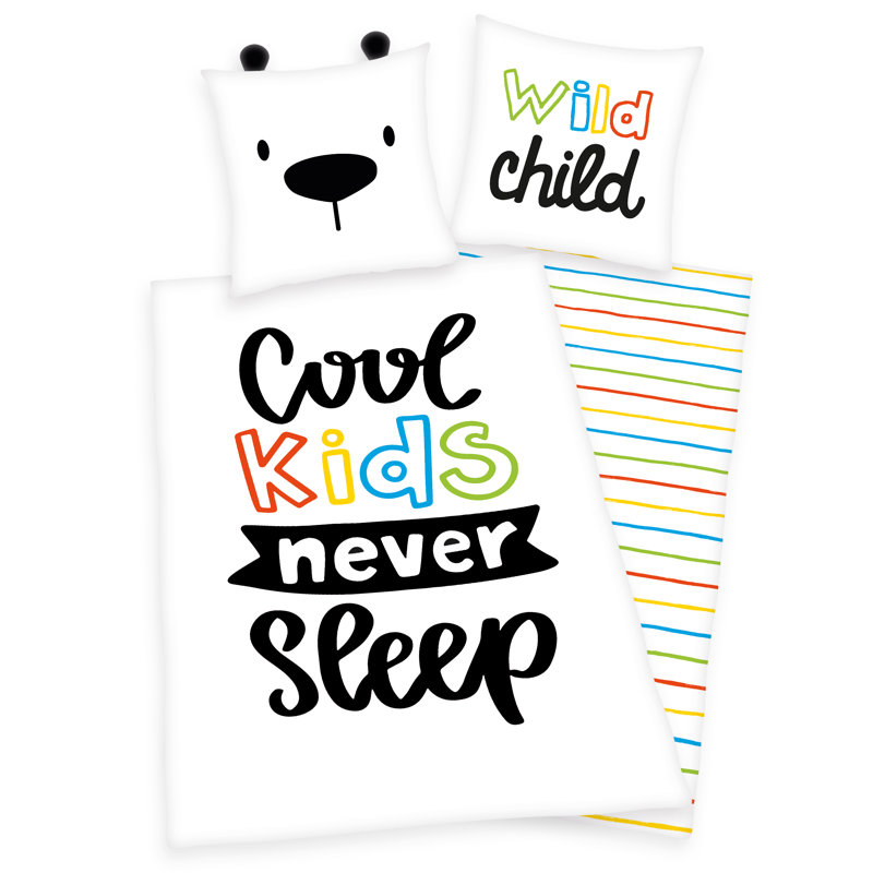 Young Cool Kids Never Sleep Duvet Cover Set